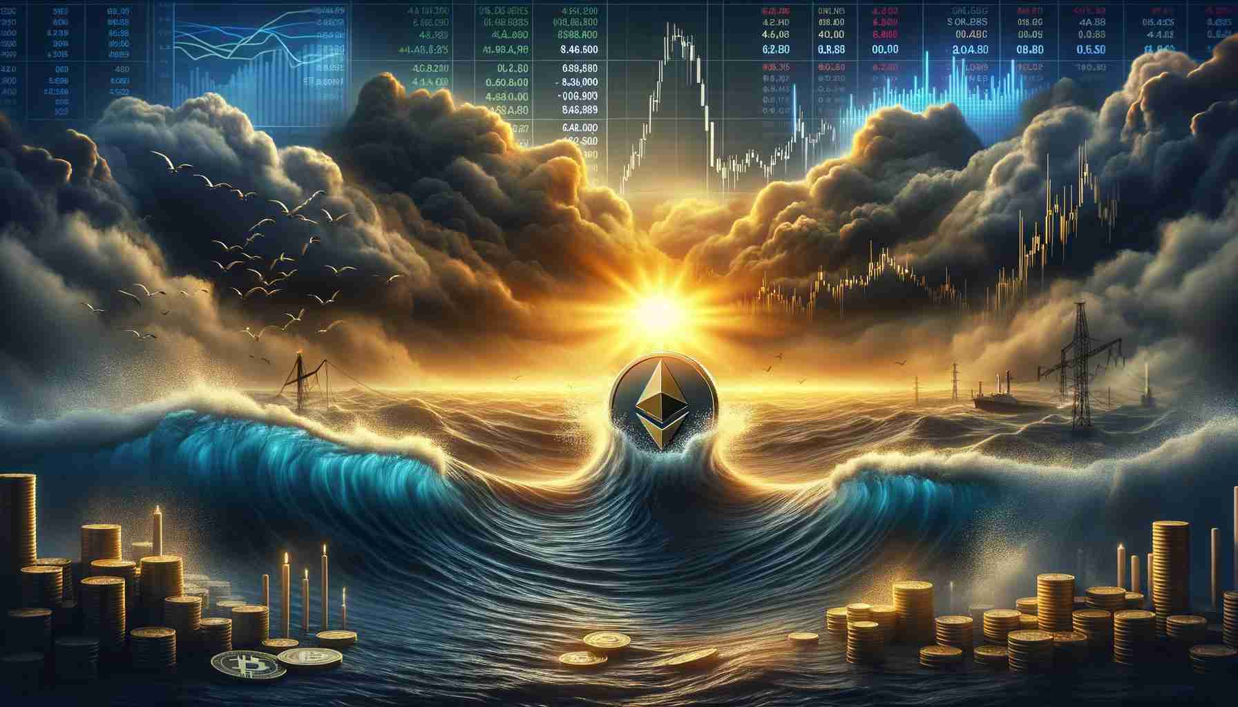 以太坊的价格开始低于2,550美元的区域。